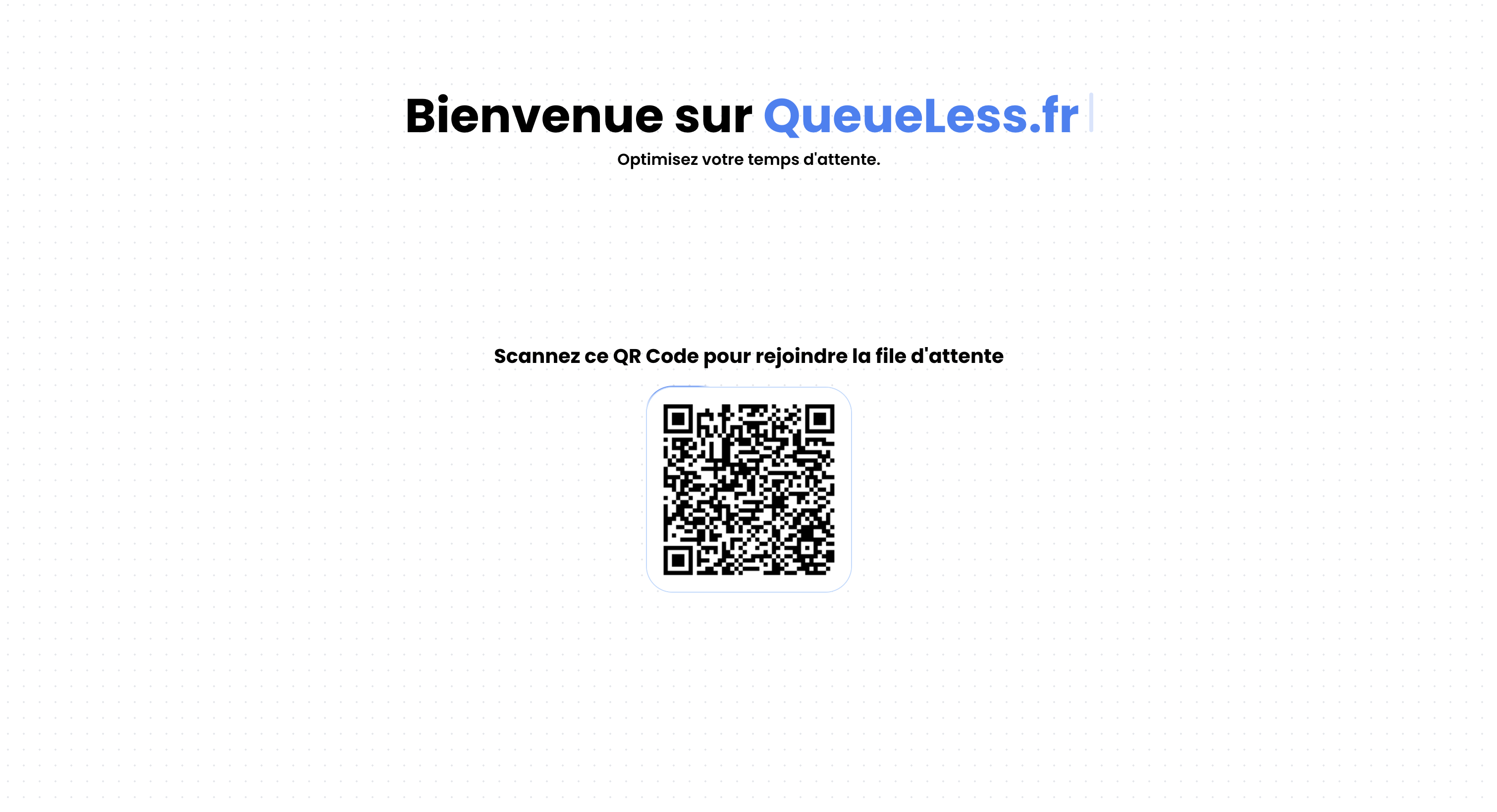 QR code on a phone screen